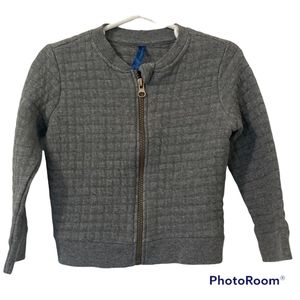 Weekend Gray Quilted Bomber Jacket  3T